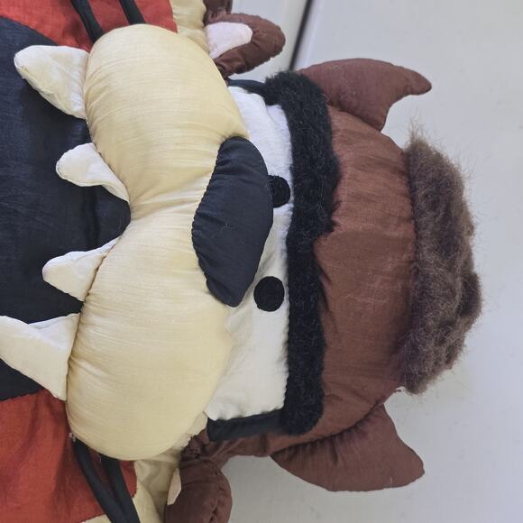 Vintage Looney Tunes Taz Tasmanian Devil Pillow Plush 90s Cartoon Large 17x17 Gi - Picture 10 of 12